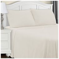 Superior 100% Brushed Cotton Flannel Bedding Sheet Set, Full, Ivory