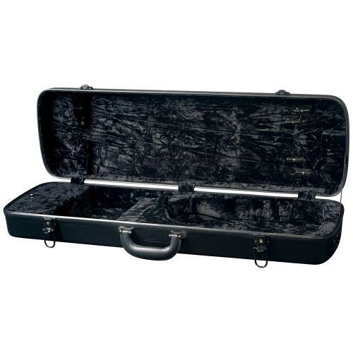  Superior CF-3760B Standard Fiberglass Rectangular Violin Case - Black