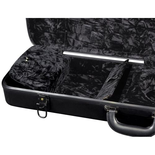  Superior CF-3760B Standard Fiberglass Rectangular Violin Case - Black