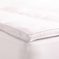 Superior King Mattress Topper, Hypoallergenic White Down Alternative Featherbed Mattress Pad - Plush, Overfilled, and 2 Thick