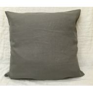 SuperiorCustomLinens Medium Grey euro sham, grey linen euro sham, euro sham covers, 12x16, 16x16, 18x18, 20x20, 24x24, 26x26