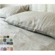 SuperiorCustomLinens Linen Top sheet, linen bed sheets, linen fitted sheet, linen bedding,PICK YOUR COLOR, over 41 colors and patterns to choose
