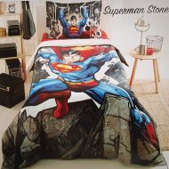 ALWAYS_CHEAPEST Superman Stone Childrens Duvet Cover Quilt Cover Bedding Set Single/Twin Bedding for Boys 100% Cotton (3 PCS)