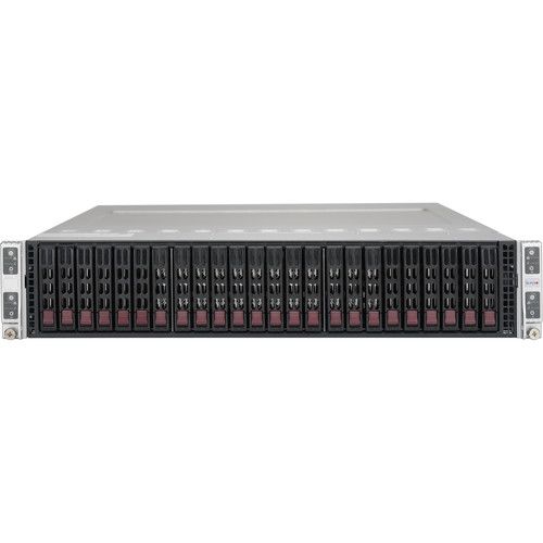  Supermicro SuperServer 2028TR-HTR with Four Hot-Pluggable Systems (2 RU, Black)