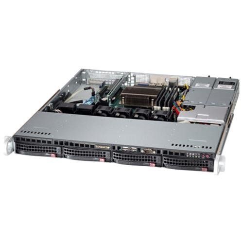  Supermicro SuperServer LGA1150 400W 1U Rackmount Server Barebone System, Black SYS-5018D-MTRF