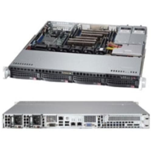 Supermicro SuperServer Dual LGA2011 400W 1U Rackmount Server Barebone System, Black SYS-6017R-M7RF