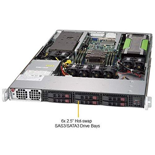  Supermicro SuperServer 1019GP-TT 1U Rackmout Server Barebone - Intel C621 Chipset - Single Socket P (LGA 3647)