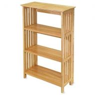 Supernon Sturdy Folding Mission Bookstand / Shelf, Honey Pine