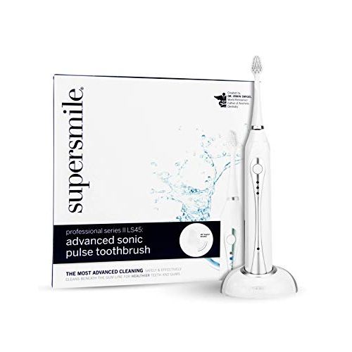  Supersmile - Sonic Pulse Series II Rechargeable Electric Waterproof Toothbrush With Auto-Timer - White