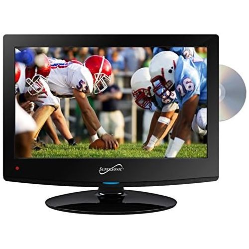  [아마존베스트]Supersonic SC-1512 LED HDTV 15 Black W/Built-in DVD Player USB & Dual Tuner Consumer Electronics