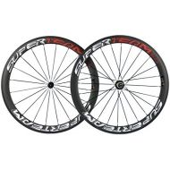 [아마존베스트]Superteam Carbon Fiber Road Bike Wheels 700C Clincher Wheelset 50mm Matte 23 Width