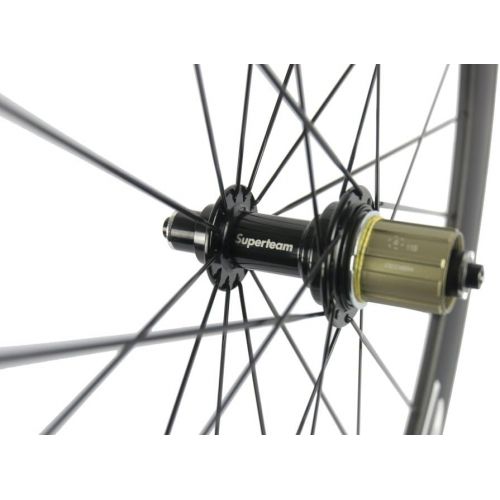  [아마존베스트]Superteam Carbon Fiber Road Bike Wheels 700C Clincher Wheelset 50mm Matte 23 Width