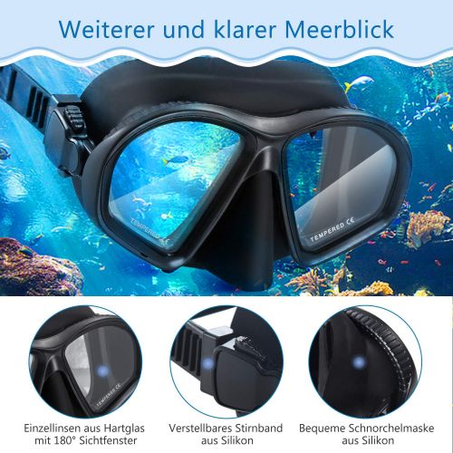  [아마존 핫딜]  [아마존핫딜]Supertrip Schnorchelset Kinder Trocken Schnorcheln Taucherbrille mit 180° Panorama Sichtfeld Tauchmaske Schnorchelmaske Tauchen Set wasserdichte Schnorchelbrillen fuer Junge Madchen