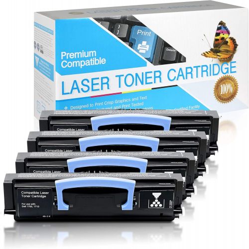  SuppliesOutlet Compatible Toner Cartridge Replacement for Dell 1700/1710 / 310 5399/310 7023/310 5400/310 7025/310 5401/310 7038/310 5402/310 7039/310 7020/310 7040 (Black,4 Pack)