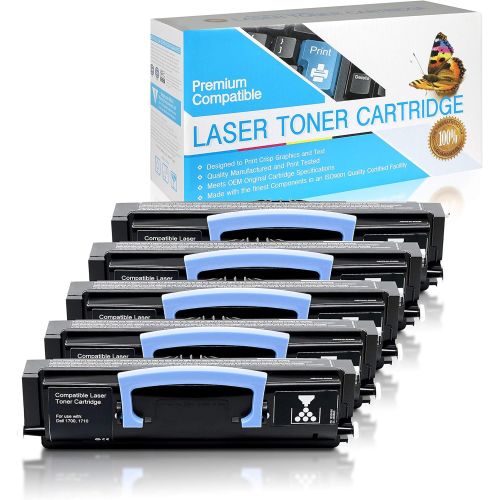  SuppliesOutlet Compatible Toner Cartridge Replacement for Dell 1700/1710 / 310 5399/310 7023/310 5400/310 7025/310 5401/310 7038/310 5402/310 7039/310 7020/310 7040 (Black,5 Pack)