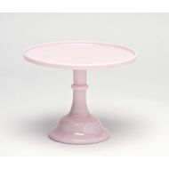 Mosser Glass 9 Pink Milk Glass Cake Stand Plate Bakers Quality Made in Ohio