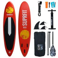 Suprfit SUP Board I Stand up Paddle Board I Komplettset: Paddelboard, Transporttasche, Paddel, Luftpumpe, Sicherungsleine, Reparaturset I Stabile Konstruktion mit zweifacher Schich