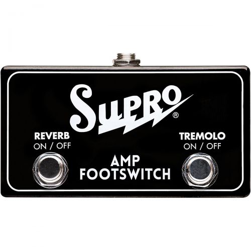  Supro},description:Dual Footswitch Tremolo and Reverb onoff remote for Supro combo amps. Requires TRS cable (not included).