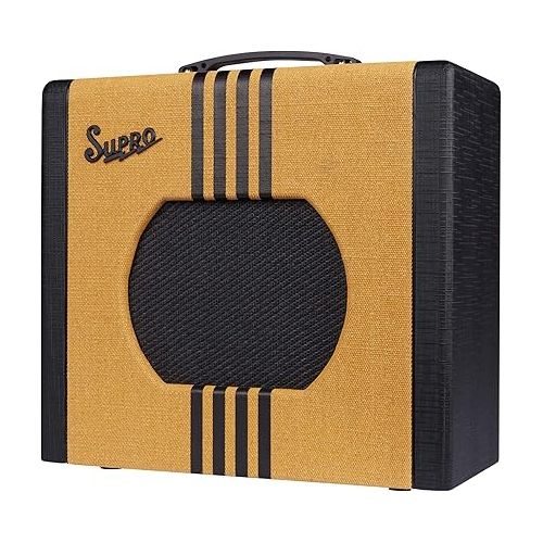  Supro Delta King 10 1 x 10-inch 5-watt Tube Combo Amp - Tweed and Black