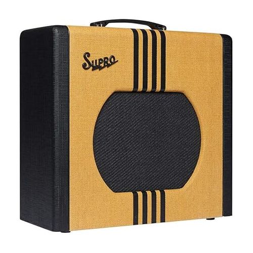  Supro 1822RTB Delta King 12 15W Tube Guitar Combo Amp (Tweed and Black)