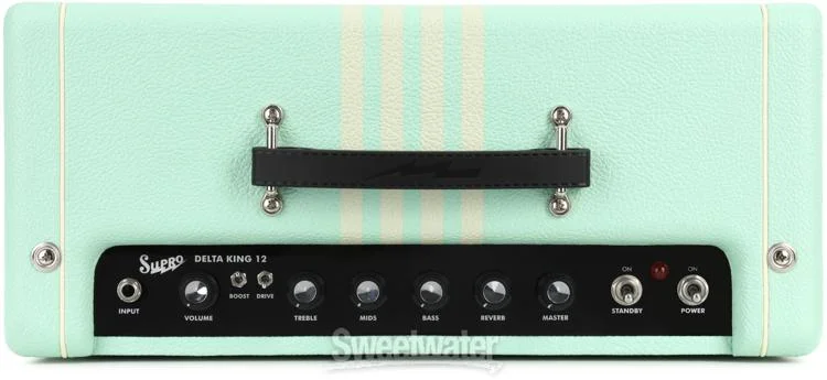  Supro Delta King 12 1 x 12-inch 15-watt Tube Combo Amp - Seafoam Green, Sweetwater Exclusive Demo