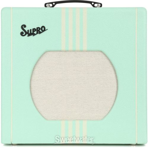  Supro Delta King 12 1 x 12-inch 15-watt Tube Combo Amp - Seafoam Green, Sweetwater Exclusive Demo