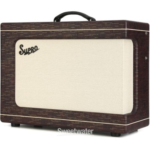  Supro Ambassador Custom 2 x 10-inch 50-watt Tube Combo Amplifier - Burgundy