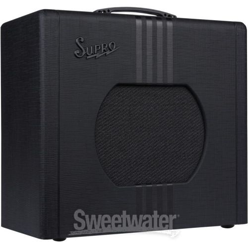  Supro Delta King 10 1 x 10-inch 5-watt Tube Combo Amp - Black and Black