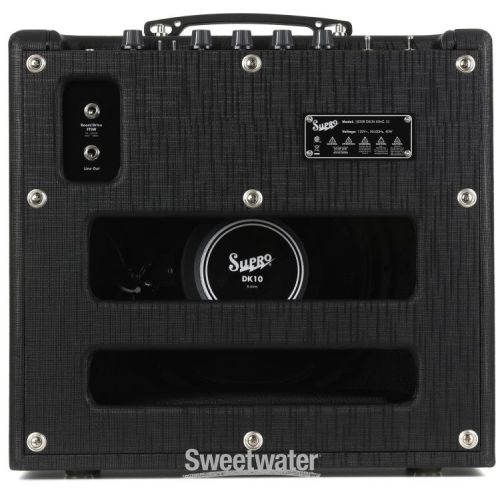  Supro Delta King 10 1 x 10-inch 5-watt Tube Combo Amp - Black and Black