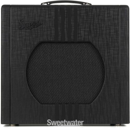  Supro Delta King 12 1 x 12-inch 15-watt Tube Combo Amp - Black and Black