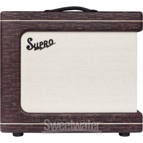  Supro Delegate Custom 1 x 12-inch 25-watt Tube Combo Amplifier - Burgundy