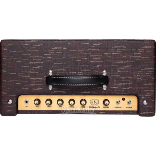  Supro Delegate Custom 1 x 12-inch 25-watt Tube Combo Amplifier - Burgundy