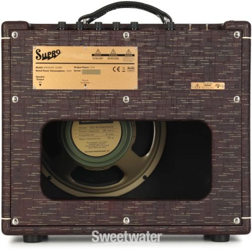  Supro Delegate Custom 1 x 12-inch 25-watt Tube Combo Amplifier - Burgundy