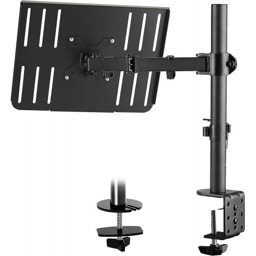  [아마존베스트]Suptek Full Motion Laptop Riser Desk Mount Stand with Grommet Option, Height Adjustable (400mm), Fits up to 17 inch Notebooks , VESA 100, up to 22lbs (MD6421TP004)