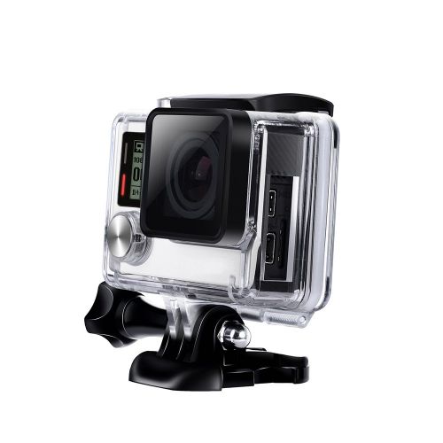  Suptig Protective case Charging case Wire Connectable Skeleton Protective Side Open Housing case for GoPro Hero 4 Hero 3+ Hero 3 Camera