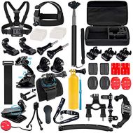 Suptig Accessories Kit Compatible for Gopro Hero 10 Hero 9 Hero 8 Hero 7/6/5/4/3/3+/2/1/Session and AKASO Dragon Campark Yi Action Camera Accessories Kit