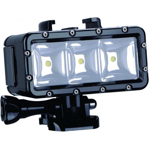  Suptig Waterproof Light High Power Dimmable Dual Battery Waterproof LED Video Light Fill Night Light Diving Underwater Light for Gopro Hero 10 Hero 9 Hero 8 Hero 7Hero 6 Hero 5 Her