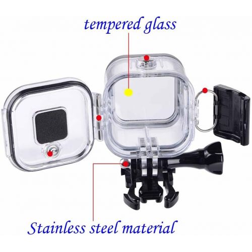  Suptig Replacement Waterproof Case Protective Housing for GoPro Session Hero 4session, 5session Outside Sport Camera for Underwater Use - Water Resistant up to 196ft (60m)