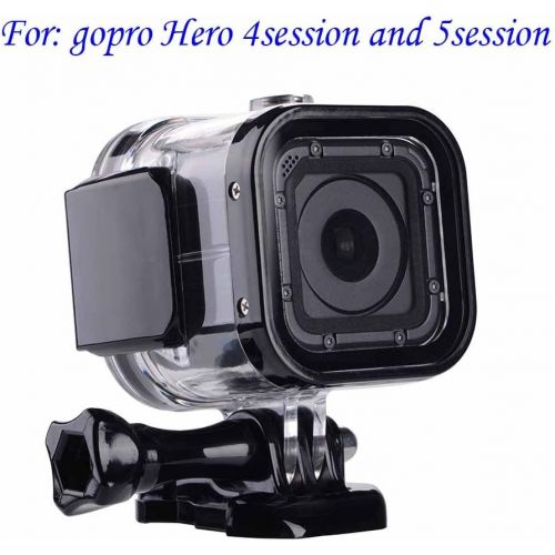  Suptig Replacement Waterproof Case Protective Housing for GoPro Session Hero 4session, 5session Outside Sport Camera for Underwater Use - Water Resistant up to 196ft (60m)