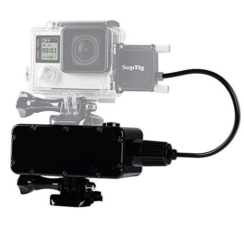  Suptig 5200mAh Waterproof Power Bank for GoPro Hero 10 Hero 9 Hero 8 Hero 7 Hero 6 Hero 5 Hero 4 Hero 3+ Hero 4 Session Hero 5 Session and Digital Camera and Smartphone