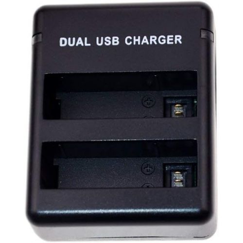  Suptig Battery (2 Pack) and Daul Charger for Gopro HERO4 Black Gopro HERO4 Silver and Gopro AHDBT-401