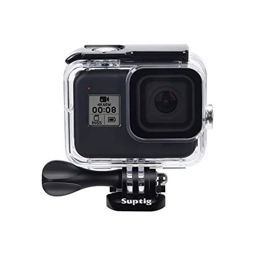  [아마존베스트]Suptig Waterproof Protective Case Compatible for GoPro Hero 8 Black Waterproof 60 Metres