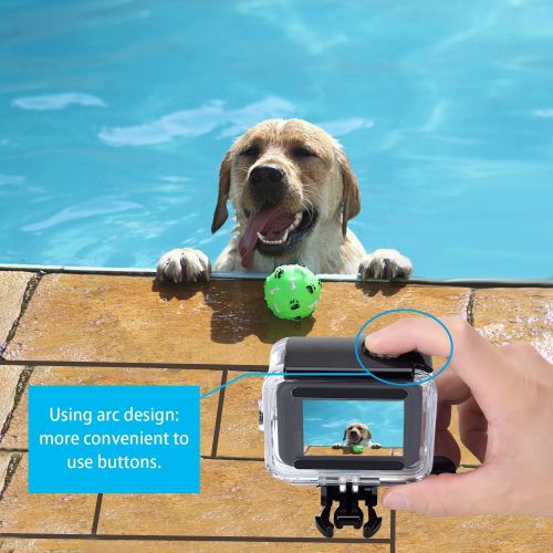  [아마존베스트]Suptig Waterproof Protective Case Compatible for GoPro Hero 8 Black Waterproof 60 Metres