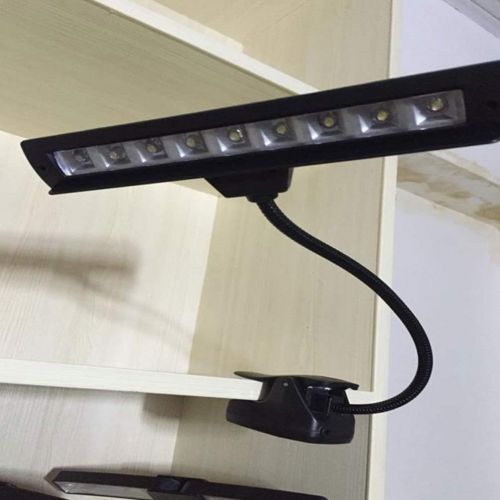 [아마존베스트]SUPVOX clip-on music stand orchestra light adjustable reading lamp USB desk lamp 9 bright LEDs with USB cable for reading DJ artists, crafting.