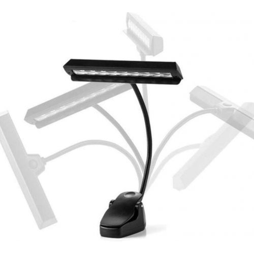  [아마존베스트]SUPVOX clip-on music stand orchestra light adjustable reading lamp USB desk lamp 9 bright LEDs with USB cable for reading DJ artists, crafting.