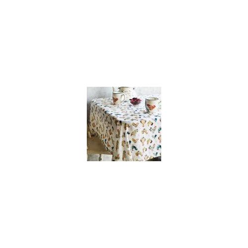  Sur La Table Jacques Pepin Collection Assorted Chickens Tablecloth, 70 x 120