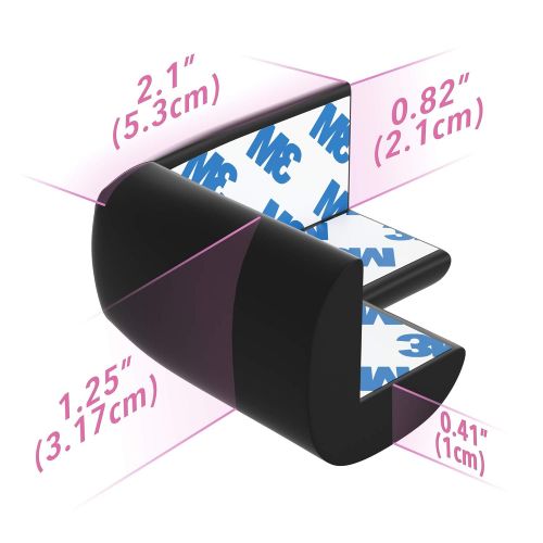  [아마존베스트]Sure Basics Table Corner Protectors for Baby Safety - Pre-Taped Sharp Corner Cushions to Prevent Head & Knee...