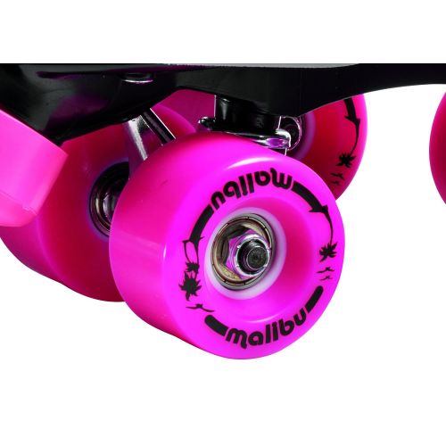  Sure-Grip Malibu Roller Skates Black and Pink Limited Edition