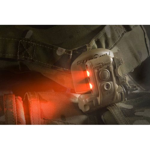  SureFire HL1-A Dual Output White/Red LED Helmet Light (Desert Tan)