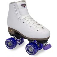 Sure-Grip Fame White Outdoor Roller Skate Purple Motion